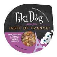 Tiki Dog Taste of France with Beef &amp; Potatoes Burgundy Recipe in Broth 3 oz. I023076