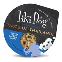 Tiki Dog Taste of Thailand Chicken Curry Recipe in Broth 3 oz. I023081