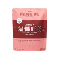 Portland Pet Food Wally&#39;s Salmon N&#39; Rice 9oz. Meal Pouch I023152