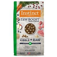 Nature&#39;s Variety Instinct Raw Boost Whole Grain Recipe with Real Lamb &amp; Oatmeal I023178b