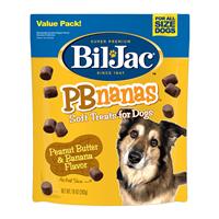Bil-Jac Soft Treats for Dogs PBnanas 10oz. I023252