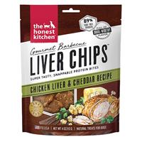 The Honest Kitchen Gourmet Barbecue Liver Chips Chicken Liver &amp; Cheddar Recipe 4 oz. I023273