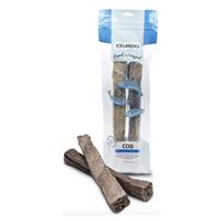 Icelandic+ Hand Wrapped Cod Skin Long Chew Stick Dog Treats 4.6 oz. I023281