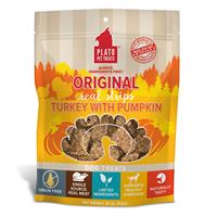 Plato Original Real Strips Turkey with Pumpkin Dog Treats 18 oz. I023598
