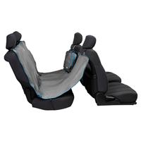 Kurgo Backseat Hammock Heather Grey with Costal Blue Trim I023677