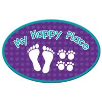 Dog Speak My Happy Place Oval Shaped Magnet I023840