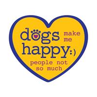 Dog Speak Dogs Make Me Happy People Not So Much Decal I023854