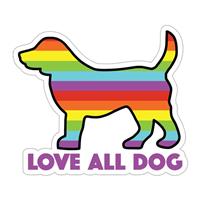 Dog Speak Love All Dogs Decal I023877