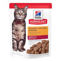 Hill Science Diet Adult Tender Chicken Dinner Cat Food 2.8 oz. I023922