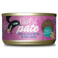 Tiki Cat Pate Tuna &amp; Crab Recipe in Tuna Broth 2.8 oz. I024205