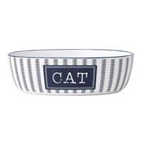 Petrageous Designs Country Blue Oval CAT Bowl 7&quot; I024214