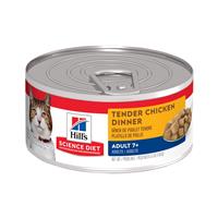 Hill&#39;s Science Diet Adult 7+ Tender Chicken Dinner Cat Food 5.5 oz. I024243