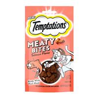 Temptations Meaty Bites Salmon Flavor Cat Treats 1.5 oz. I024374
