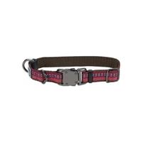 Coastal K9 Explorer Berry Reflective Adjustable Dog Collar 5/8&quot; X 10&quot;-14&quot; I024642