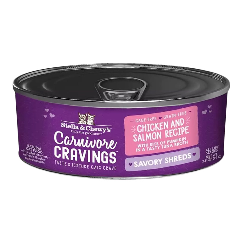 Stella &amp; Chewy&#39;s Carnivore Cravings Savory Shreds Chicken &amp; Salmon Recipe I024752