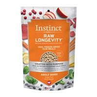 Instinct Raw Longevity 100% Freeze-Dried Raw Meals Adult Dogs Grass-Fed Beef Recipe I024891b