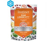 Instinct Raw Longevity Frozen Bites For Adult Dogs Grass-Fed Beef Recipe  I024909