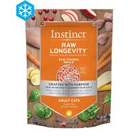 Instinct Raw Longevity Frozen Bites for Adult Cats Cage-Free Chicken Recipe  I024922