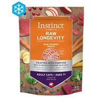 Instinct Raw Longevity Frozen Bites for Adult Cats 7+ Grass-Fed Beef Recipe 2.5 lbs. I024925