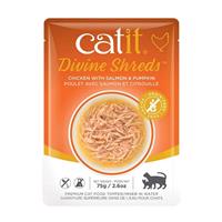 Catit Divine Shreds Chick with Salmon &amp; Pumpkin 2.6oz  I024955