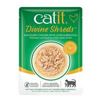 Catit Divine Shreds Chicken with Liver and Broccoli 2.6 oz. I024956