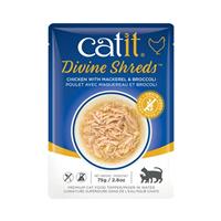 Catit Divine Shreds Chicke with Mackerel and Broccoli 2.6oz I024958