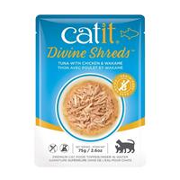 Catit Divine Shreds Tuna with Chicken Wakame 2.6 oz. I024962