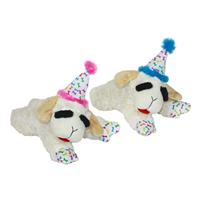 Multipet Birthday Lamb Chop Pink &amp; Blue Assorted I025057