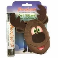 Meowijuana Get Blitzed Catnip Reindeer Refillable Catnip Toy I025319