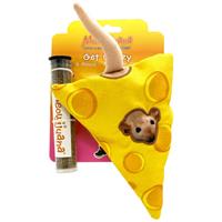 Meowijuana Get Cheezy Cheese &amp; Mouse Refillable Catnip Toy I025325