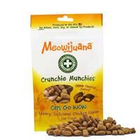 Meowijuana Crunchie Munchie Chicken Treats 3oz I025331