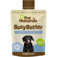 Pet Naturals BusyButter Easy Squeeze Peanut Butter Flavored Paste Calming Supplement for Dogs 1.5oz I025776