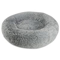 Arlee Pet Round Shaggy Bed Charcoal I025803b