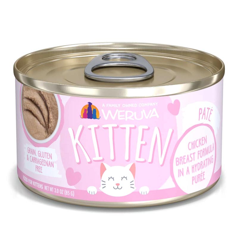 WERUVA Kitten Pate Chicken Breast Formula in a Hydrating Puree 3 oz. I026265