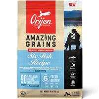 Orijen Amazing Grains Six Fish Recipe Dry Dog Food I026699b