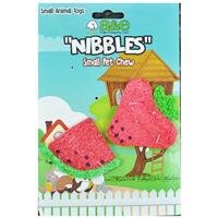 A&amp;E Cage Company Nibbles Small Strawberry Melon Loofah 2pk I026758