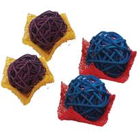 A&amp;E Cage Company Nibbles Loofah Bon Bon Chews 4 pk I026759