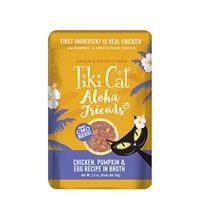 Tiki Cat Aloha Friends Chicken, Pumpkin &amp; Egg Recipe in Broth 2.5 oz. I026795