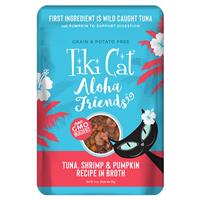 Tiki Pets Aloha Friends Tuna, Shrimp &amp; Pumpkin Recipe in Broth 3 oz. I026798