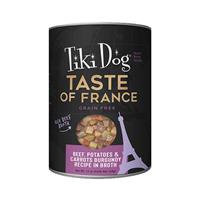 Tiki Dog Taste of France Beef &amp; Potatoes Burgundy Recipe in Broth of 12 oz. I026810
