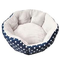 Spot Cosmo Furbabies Navy Polka Dot Pet Bed 20&quot; I026822