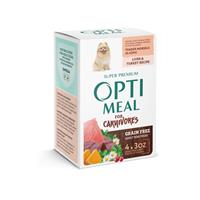 Optimeal for Carnivores Grain Free Tender Morsels Liver &amp; Turkey Recipe 4 Pack 3oz. Pouches I026985