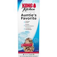 KONG Kitchen Auntie&#39;s Favorite Crunchy Biscuit Treats 8 oz. I027060