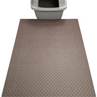 Drymate Cat Litter Mat Taupe Diamond Square 29” X 36” I027102