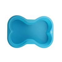 Puppy Cake Blue Dog Bone Silicone Cake Pan I027313
