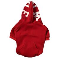 Fashion Pet Red WOOF Hooded Sweatshirt  I027470b