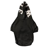 Fashion Pet Black WOOF Hooded Sweatshirt  I027475b