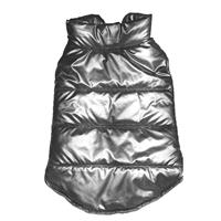 Fashion Pet Silver Puffer Coat I027490