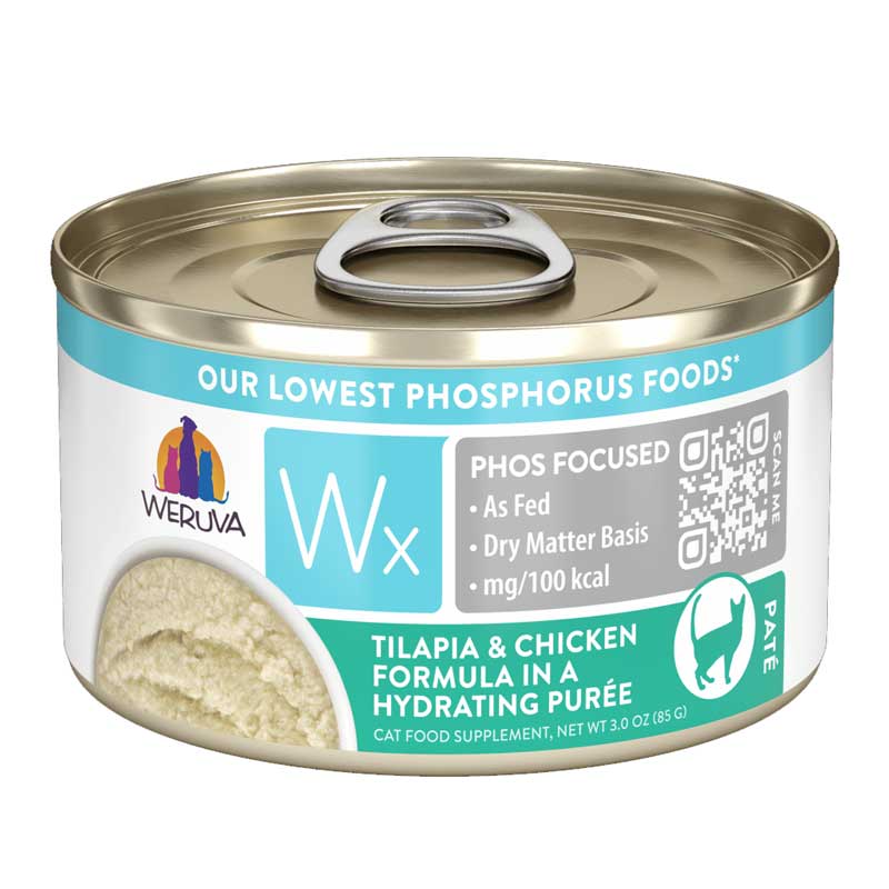 Wuerva Wx Phos Focused Tilapia &amp; Chicken Hydrating Puree 3oz I027564