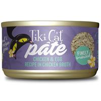 Tiki Cat Pate Chicken &amp; Egg Recipe in Chicken Broth 2.8 oz. I027570